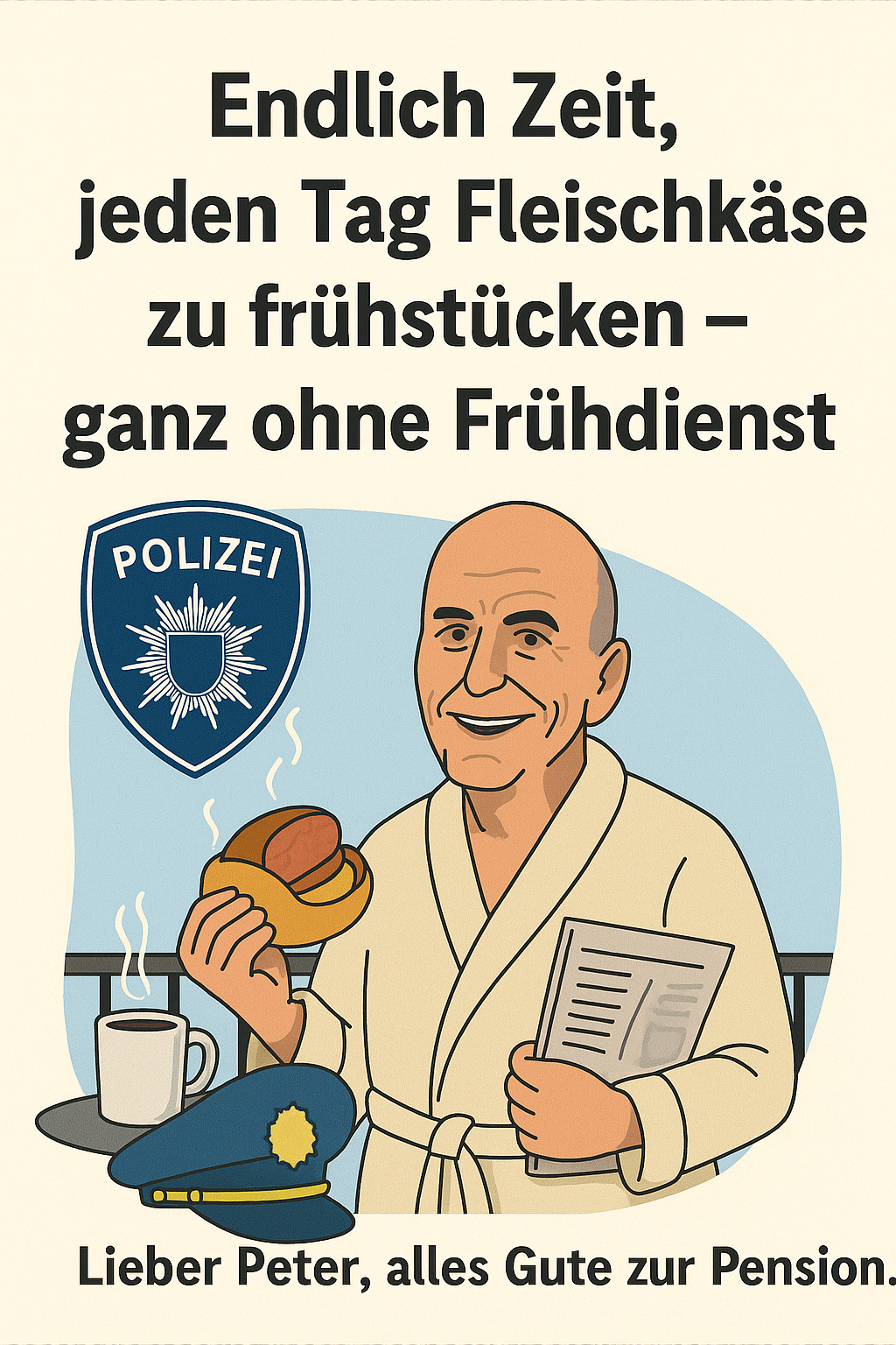Beispielkarte Peter geht in Pension